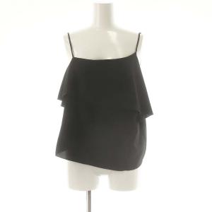 24SS フリルキャミソール ビスチェ 36 黒 ブラック /AT OS