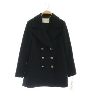 24AW サイドスリットPコート 36 ブラック