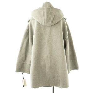 Diagram GRACE CONTINENTAL 24AW フードストール付きノーカラーコート ウール 36 グレー