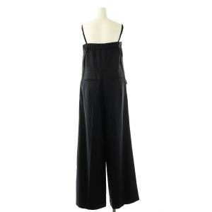 Grace Class 24SS リネンタッチビスチェサロペ サロペット ワイドパンツ 38 ネイビー /DO OS