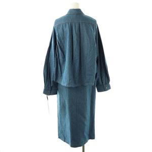 Diagram GRACE CONTINENTAL 24SS セットデニムワンピース シャツ 36 サックス /MI OS