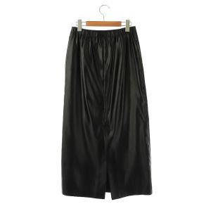 Diagram GRACE CONTINENTAL 24AW コーティングラップスカート ロング 36 ブラック /DO OS
