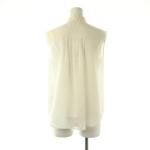 GRACE CONTINENTAL 24AW チンツボウタイノースリーブブラウス シアー 前開き 36 アイボリー /DO OS