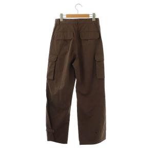 GRACE CONTINENTAL 24AW ツイルカーゴパンツ ジッパーフライ 36 ブラウン /DO OS