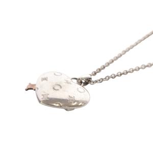 CELINE ネックレス ペンダント マカダム  ハートモチーフ SV925 K10