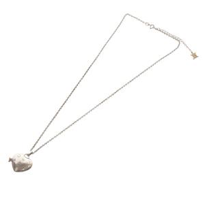 CELINE ネックレス ペンダント マカダム  ハートモチーフ SV925 K10