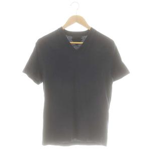 Vネック 半袖Tシャツ カットソー S ネイビー /ES OS