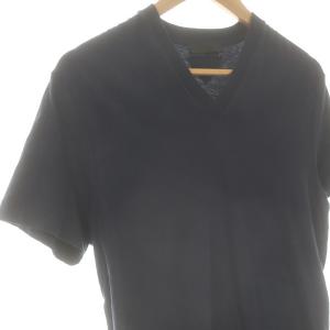 PRADA Vネック 半袖Tシャツ カットソー S ネイビー /ES OS