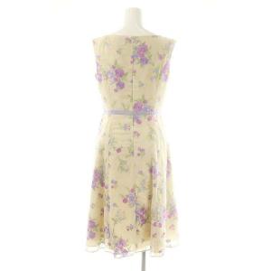 TOCCA FLORAISON ドレス ワンピース ひざ丈 刺繍 花柄 0 ライトベージュ マルチカラー /DF OS