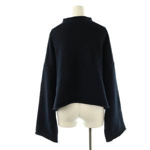 L'Appartement 23AW Short Knit ニット セーター ウール カシミヤ混 紺 /MI OS