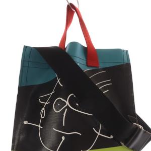 PLAN C ピリアンドビアンカ ショルダーバッグ 2way ブラック ブルー