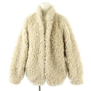 TANAKA MINAMI CURL FUR SHORT COAT ボア コート 0 XS アイボリー