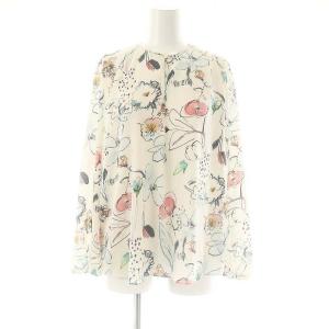 25SS ブルームフラワープリント ブラウス プルオーバー 長袖 36 マルチカラー /DF OS