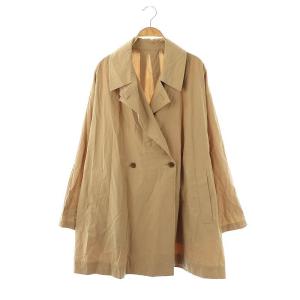 25SS コットンニュアンストレンチコート 38 ベージュ