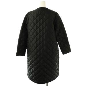 Traditional Weatherwear ARKLEY LONG キルティングコート ノーカラー 36 S 黒 ブラック /SY OS