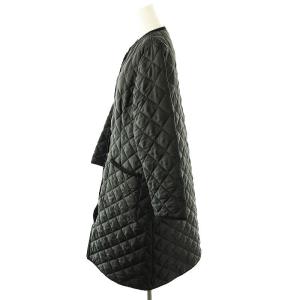 Traditional Weatherwear ARKLEY LONG キルティングコート ノーカラー 36 S 黒 ブラック /SY OS