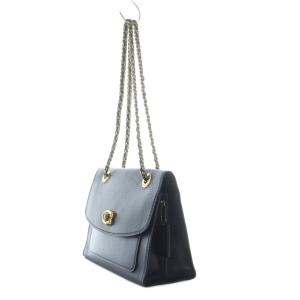 COACH 2wayショルダーバッグ クロスボディ レザー チェーンストラップ 黒 ブラック 26852 /RI OS