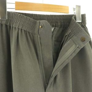 HYKE STRETCH WIDE LEG PANTS パンツ ストレート スラックス 2 グレー /AT OS