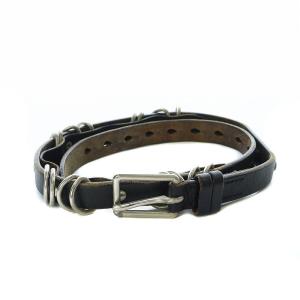 リングレザーベルト 黒 ブラック /RI OS