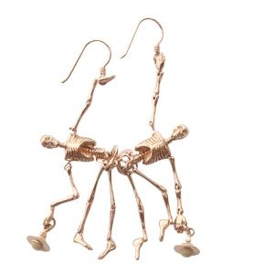 Vivienne Westwood ピアス オーブ スカル ゴールド色