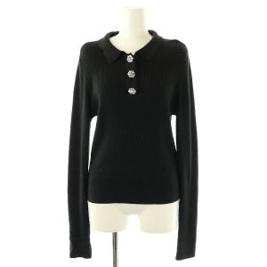 KNIT TOP RIO ビジュー 40 ブラック 44126