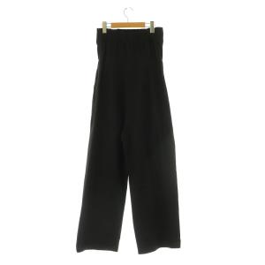 6 ROKU BEAUTY&YOUTH コットン ベアトップ オールインワン サロペット ワイドパンツ 36 ブラック /MY OS SH