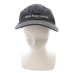 BALENCIAGA キャップ ロゴ刺繍 ヴィンテージ加工 BALENCIAGA(バレンシアガ) ロゴ刺繍キャップ ブラック｜【公式