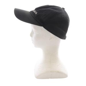 BALENCIAGA ロゴ刺繍 キャップ 帽子 ロゴ L 59cm 黒 ブラック /SR26 SH OH