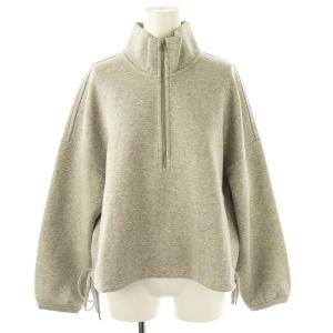 リサイクルコットン ハーフジッププルオーバー カットソー 長袖 0 グレー /HK OS