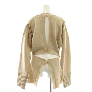 LE CIEL BLEU デタッチャブルニットトップ セーター 長袖 ウール 36 ベージュ /AT OS