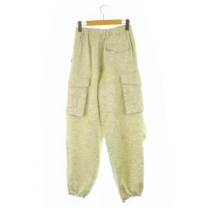SLY 24SS THROW WRINKLE SATIN CARGO PT サテンカーゴパンツ シワ加工 0 エクリュ