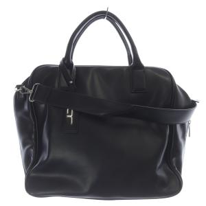 ボストンビッグバッグ ハンドバッグ ショルダーバッグ 2way レザー 黒 ブラック /SR6
