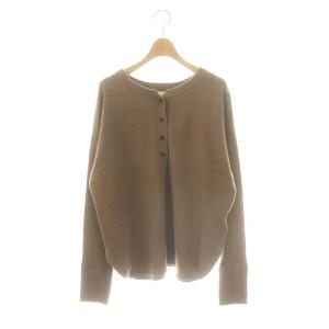24AW ウールカシミヤ2WAYヘンリー ニット セーター 長袖 F ブラウン /ES OS
