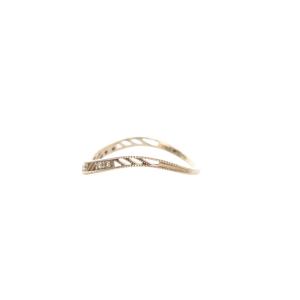 agete リング 透かし ダイヤモンド 0.05ct K10 13号