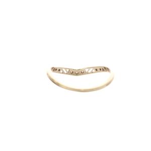 agete リング 透かし ダイヤモンド 0.05ct K10 13号