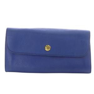 長財布 二つ折り レザー ブルー c0842 /YO25