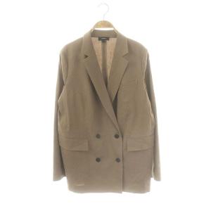 ECO CRUNCH WASH PIAZZA JKT SL ジャケット テーラード ダブル 6 グレージュ