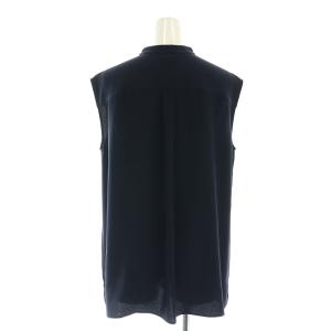 Theory 23SS Powder Crepe SL MLT Shirt シャツ ブラウス ノースリーブ M 紺 ネイビー