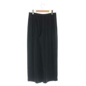 Theory Powder Crepe Wide Pull On N 2 パンツ ストレート スラックス M 黒 ブラック