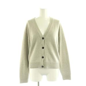 23SS Clean Cottoncash LS Cardigan カーディガン ニット Vネック M