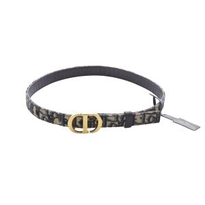 30 Montaigne リバーシブルベルト 20mm オブリーク ジャカード ネイビー