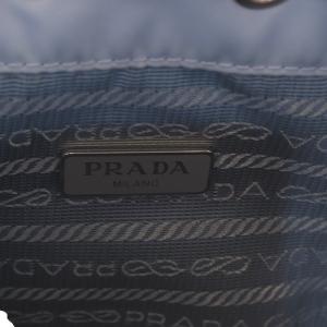 PRADA Re-Nylon ポーチ 巾着 ライトブルー 1NS369