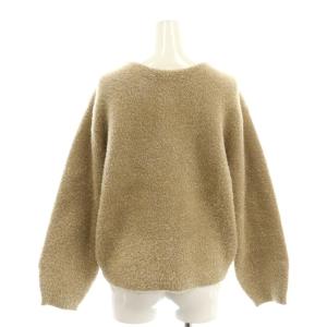 PLST 24AW ラメ ニットカーディガン ニット セーター S ベージュ /SS OS