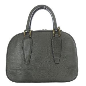 TOFF&LOADSTONE ミニヨンリザード ハンドバッグ ショルダーバッグ 2way 斜め掛け レザー グレー /YO12