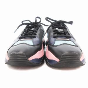 PUMA STORMY METALLIC スニーカー シューズ ロゴ 23.5cm 黒 ブラック ピンク 371412-01