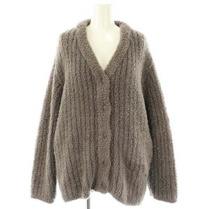 gelato pique 24AW ルームウェア セットアップ カーディガン パンツ ストライプ F チャコールグレー /MI OS