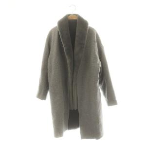 ファーベストセットツイードノーカラーコート ウール 1 グレー /MI OS