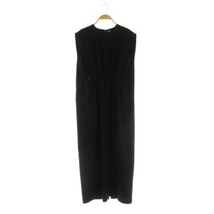 COMFY ドロスト フレンチスリーブ ワンピース ロング 36 ブラック /MY OS