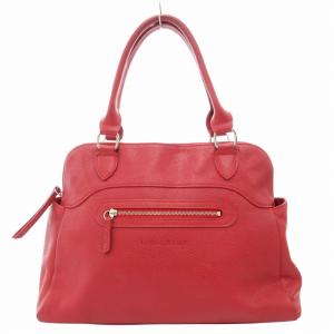 ハンドバッグ 肩掛け ロゴ レザー 赤 レッド /GV