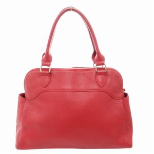 Longchamp ハンドバッグ 肩掛け ロゴ レザー 赤 レッド /GV